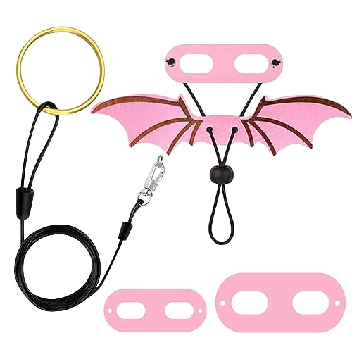 Bartdrache Geschirr für Bartagamen, verstellbar, 3 Größen, Leder, Reptilien-Outdoor-Geschirr mit Fledermausflügeln für Reptilien, Amphibien Pw tools von PW TOOLS