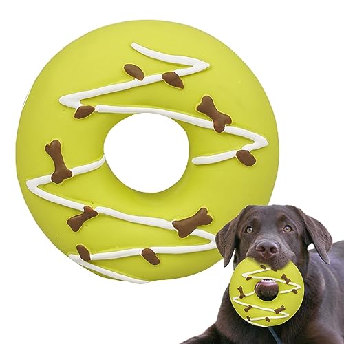 PW TOOLS Donut-Hundespielzeug, Kauspielzeug für Hunde mit verschiedenen Donuts, Weiches und langlebiges Haustierspielzeug für Hunde und Welpen großer Rassen, Aggressive Kauer für Welpen, kleine von PW TOOLS