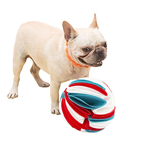 PW TOOLS Pet Schnüffelball, Hundespielball gegen Langeweile, Leckerli-Puzzlespiele Interaktives Nosework-Spielzeug fördert die natürliche Nahrungssuche von PW TOOLS