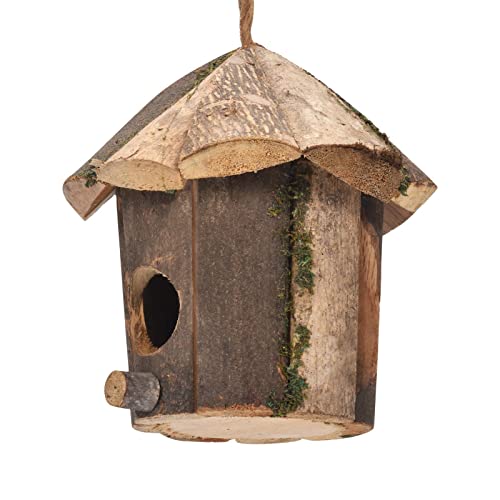 PW TOOLS Vogelhäuschen für draußen | Wasserdichtes Vogelhaus für draußen - Vogelhäuschen für den Außenbereich Naturholz-Vogelhaus-Kit für Spatzen-Kolibri von PW TOOLS