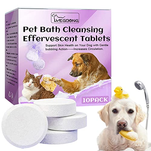 Tiefenreinigung Paw Sprudeltabletten | Sicheres Hundeshampoo für trockene Haut und reinigende Hundebadeseife - Langanhaltende Hundereiniger-Tabletten für kleine Hunde Pw tools von PW TOOLS
