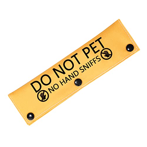 PWHAOO Do Not Pet No Hand Sniffs Hundeleine Hülse Punkt Not Pet Working Dog Leash Sleeve Service Dog Leash Wrap (keine Handschnüffelhülle) von PWHAOO
