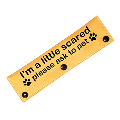 PWHAOO Scared Dogs Leash I'm a Little Scared Please Ask to Pet Dog Leash Wrap Anxious Dogs Leash Sleeve (Little Scared Sleeve) von PWHAOO