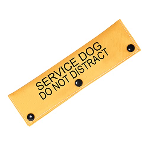 PWHAOO Service Dog Do Not Distract Hundeleine Sleeve Dot Not Pet Working Dog Leash Sleeve Service Dog Leash Wrap (Service Dog Sleeve) von PWHAOO