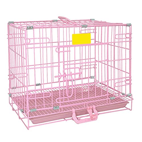 Kleintierkäfig, Käfig für Haustiere, Käfig Haustierkäfig Kleiner Hundekäfig Allgemeiner mittelgroßer und großer Hundeteddykäfig Fettgedruckter Katzenkäfig for den Innenbereich, Hundekäfig, faltbare Au von PXAMORTEL