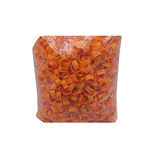 Hühnerfußring, 100 Stück/Los, Innendurchmesser, 20 mm, Hühnerfußring, Geflügelbeinbänder, Orange Hühnerfußring, 100 Stück/Los, Innendurchmesser, 20 mm, Hühnerfußring, Geflügelbeinbänder, Orange von PZOFERLIN