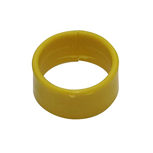 Hühnerfußring, 1000 Stück, Hühnerfußring, 4,1 cm, 4,6 cm, 2 cm, Geflügel-Identifikationsringe, Rot, 1,8 cm (gelb, 2 cm) von PZOFERLIN