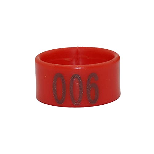 Hühnerfußring, 1000 Stück, Innendurchmesser 4,1 cm, 4,6 cm, 4,6 cm, 2 cm, offener Typ, Hühnerfußring, Vogelfußringe, Rot, 1,6 cm Hühnerfußring, 1000 Stück, Innendurchmesser 4,1 cm, 4,6 cm, 4,6 cm, 2 cm, offener Typ, Hühnerfußring, Vogelfußringe, Rot, 1,6 cm von PZOFERLIN