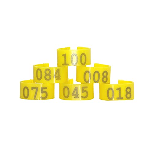 Hühnerfußring, Innendurchmesser: 1,6 cm, offener Typ, Vogelfußringe, digitaler Fußring, Größe S, Gelb Hühnerfußring, Innendurchmesser: 1,6 cm, offener Typ, Vogelfußringe, digitaler Fußring, Größe S, Gelb von PZOFERLIN