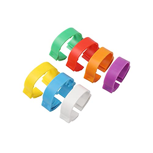 Hühnerfußring, verstellbar, ID, 5,1 - 2,4 cm, ohne Zahl, Huhn, Geflügel, flexibel, einziehbare Fußringe (verschiedene Farben) von PZOFERLIN