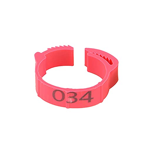 Hühnerfußring, verstellbar, Innendurchmesser, Größe 5,5 - 2,4 cm, flexibel, einziehbare Fußringe, Rosa Hühnerfußring, verstellbar, Innendurchmesser, Größe 5,5 - 2,4 cm, flexibel, einziehbare Fußringe, Rosa von PZOFERLIN