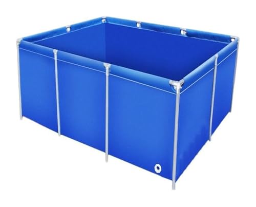 Segeltuch-Wasserspeicher Leinwand Fischteich Wasser Lagerung Plane Mit DrainValve Multicolor Mehrere Größen(Blue,19.7x13.1ft(6x4m)) von PZOFERLIN