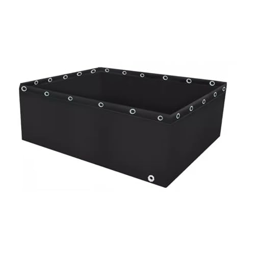 Segeltuch-Wasserspeicher Leinwandfolie for Wasserspeichertanks, Fischteiche, 0,5 mm PVC, schwarz, mehrere Größen, 1 Stück(0.6x0.8x0.7m) von PZOFERLIN