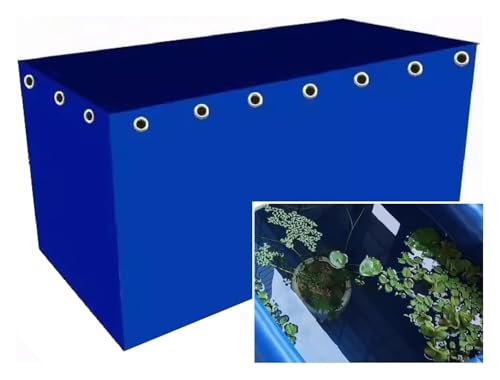 Segeltuch-Wasserspeicher Segeltuch-Wasser-Speicher-Behälter-Fischteich-Auskleidung mit Abfluss-Anschluss 0.5mm blauen Mehrfachgrößen(0.6x0.8x0.7m) von PZOFERLIN