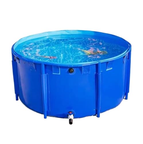 Segeltuch-Wasserspeicher Tragbarer Faltbarer Segeltuchtank, 1er-Pack, Fischtank mit Ablassventil(13.1x3.9ft(4x1.2m)) von PZOFERLIN