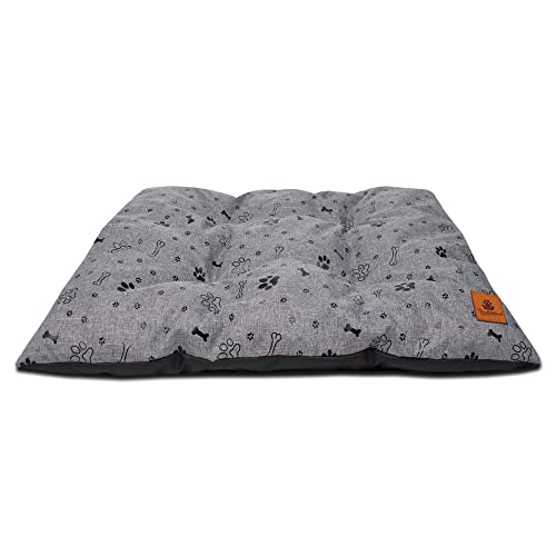PaLulli Animal Hundebett Kissen Matte Wasserdicht Maschine waschbar Weich und bequem Polyester Haustierfreundlich Sehr langlebig 65x50x3cm Grau mit Hundepfoten PaLulli Animal Hundebett Kissen Matte Wasserdicht Maschine waschbar Weich und bequem Polyester Haustierfreundlich Sehr langlebig 65x50x3cm Grau mit Hundepfoten von PaLulli