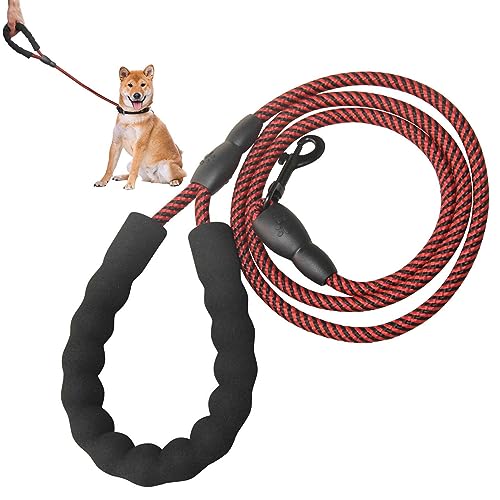 Hundeleine, langlebig, robuste Hundeleinen mit Schnalle aus Legierung, bequemer Schaumstoffgriff, Haustierleine, 4,92, für kleine Hunde Hundeleine, langlebig, robuste Hundeleinen mit Schnalle aus Legierung, bequemer Schaumstoffgriff, Haustierleine, 4,92, für kleine Hunde von Pacienjo