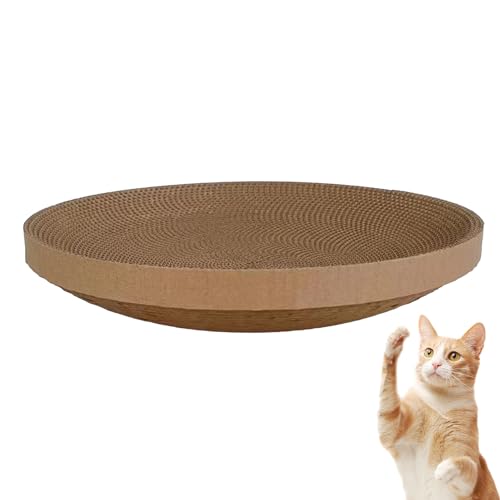 Kratzmatte für Katzen – Möbelschutz rund zum Kratzen für Katzen – Bett zum Schärfen von Katzenkrallen ohne Krümel, Bett aus Innenkarton, verstellbar und rutschfest für den Boden Pacienjo Kratzmatte für Katzen – Möbelschutz rund zum Kratzen für Katzen – Bett zum Schärfen von Katzenkrallen ohne Krümel, Bett aus Innenkarton, verstellbar und rutschfest für den Boden Pacienjo von Pacienjo