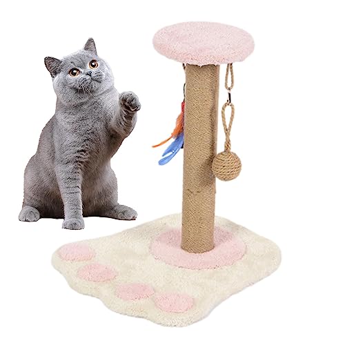 Kratzturm für Katzen | interaktiver Kratzbaum für Katzen im Innenbereich mit Aufhängung Spielzeug aus Sisal, Katzenmöbel, Katzenspielzeug für Spaß Pacienjo von Pacienjo