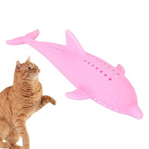 Pacienjo Kauspielzeug für Katzen – Kätzchen in Fischform | Spielzeug aus Gummi für Katzen, Spielzeug für Haustiere, für Katzen, fördert die Übung des Kätzchens von Pacienjo