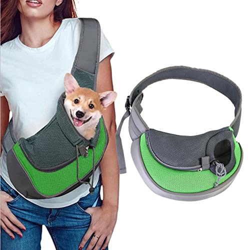 Pacienjo Transporttasche für Haustiere – tragbare Umhängetasche für Welpen, Reisetasche aus atmungsaktivem Netzstoff mit verstellbarem Gurt für kleine Hunde, Katzen, Welpen von Pacienjo