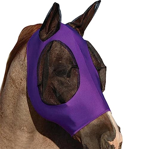 Pferdegesichtsdecke, Maske für Pferdeaugen, Kopfschutz, Mückenschutz, UV-Schutz aus atmungsaktivem Netzstoff, elastisch, mit Ohren für verschiedene Pacienjo von Pacienjo