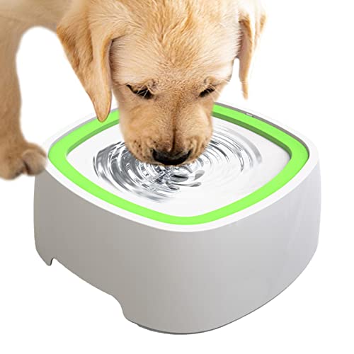 Schwimmender Wassernapf für Hunde,1,5 L Wasserspender für Haustiere - Bowl, langsame Wasserzufuhr mit großem Fassungsvermögen, auslaufsicherer Napf für Haustiere Pacienjo von Pacienjo