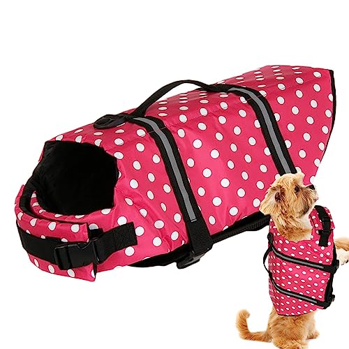 Schwimmweste für Hunde, Schwimmweste zum Schwimmen – atmungsaktive Schwimmweste, Trainingszubehör, schnell und troc, hohe Sichtbarkeit für Welpen, Katzen, Kätzchen von Pacienjo