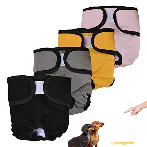 Windeln für Welpen weiblich, wiederverwendbar – waschbare Windeln für weibliche Hunde mit verstellbarem Design, vierlagiges Design für kleine Hunde, Welpen und Weibchen Windeln für Welpen weiblich, wiederverwendbar – waschbare Windeln für weibliche Hunde mit verstellbarem Design, vierlagiges Design für kleine Hunde, Welpen und Weibchen von Pacienjo