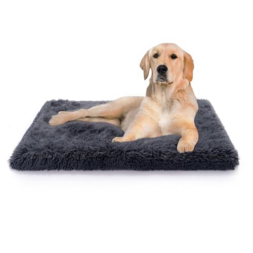 Paco Home Hundebett Katzenbett Flauschig Hundekissen Hundesofa Donut Hundedecke Hund Katze Hundekörbchen Katzenkorb, Farbe:Anthrazit, Größe:60x100 cm von Paco Home