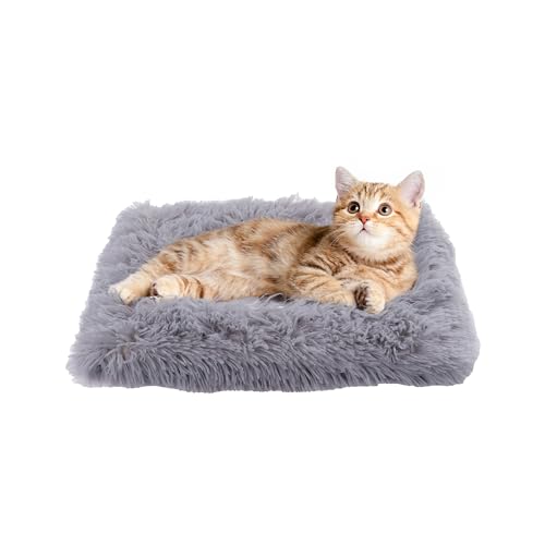 Paco Home Hundebett Katzenbett Flauschig Hundekissen Hundesofa Donut Hundedecke Hund Katze Hundekörbchen Katzenkorb, Farbe:Grau, Größe:30x40 cm von Paco Home