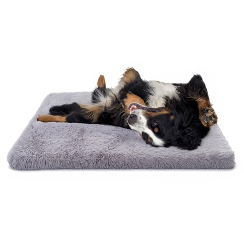 Paco Home Hundebett Katzenbett Flauschig Hundekissen Hundesofa Donut Hundedecke Hund Katze Hundekörbchen Katzenkorb, Farbe:Grau, Größe:80x120 cm von Paco Home