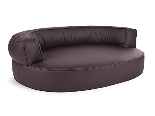 Mypado Hundebett, Hundesofa Atlanta Kunstleder BRAUN wasserabweisend, Feels Like Heaven | Gr. S | Füllung Schaumstoff Mypado Hundebett, Hundesofa Atlanta Kunstleder BRAUN wasserabweisend, Feels Like Heaven | Gr. S | Füllung Schaumstoff von Mypado