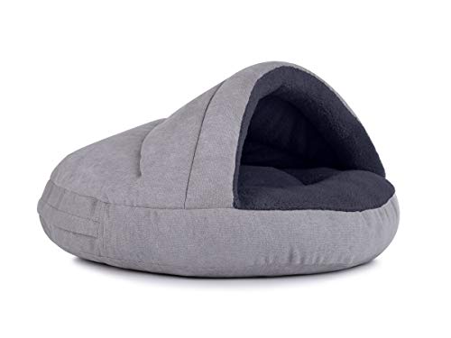 Hundehöhle außen schick, innen bequem, in Silber-Anthrazit Füllung Standard Größe 75x45 Hundehöhle außen schick, innen bequem, in Silber-Anthrazit Füllung Standard Größe 75x45 von PadsForAll