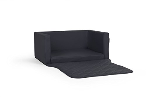 Travelmat Basic Kofferraum Hundebett fürs Auto STANDARD, Kunstleder Schwarz 90 x 70cm von PadsForAll