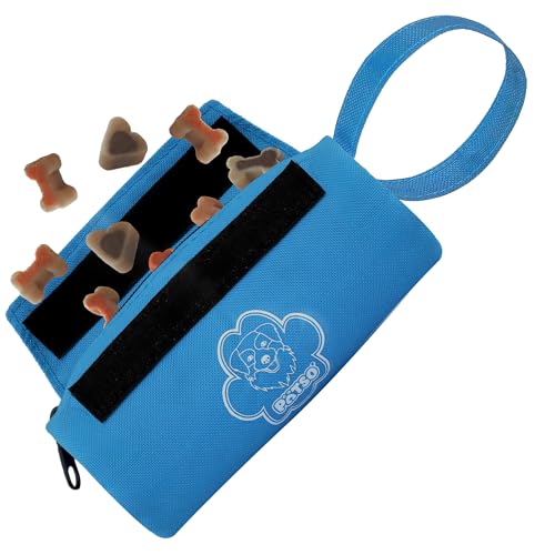 Pätso Hunde Futterbeutel - Dummy Apportierspielzeug/Apportierbeutel für Hundetraining - Futterdummy für Leckerlies (Blau) von Pätso