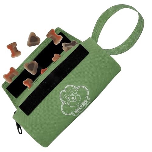 Pätso Hunde Futterbeutel - Dummy Apportierspielzeug/Apportierbeutel für Hundetraining - Futterdummy für Leckerlies (Grün) von Pätso