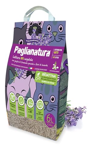 Bioaktive Katzenstreu Lavendel Paglianatura 2,4 kg / 6 l – natürlich, umweltfreundlich, geruchshemmend und kompostierbar Bioaktive Katzenstreu Lavendel Paglianatura 2,4 kg / 6 l – natürlich, umweltfreundlich, geruchshemmend und kompostierbar von Paglianatura
