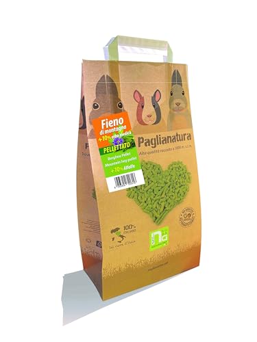 Heupellet 3 kg mit 10% Luzerne — natürliches und ballaststoffreiches Futter für Kaninchen und Nagetiere, zusätzliche Nährstoffe mit Calcium und Protein Heupellet 3 kg mit 10% Luzerne — natürliches und ballaststoffreiches Futter für Kaninchen und Nagetiere, zusätzliche Nährstoffe mit Calcium und Protein von Paglianatura