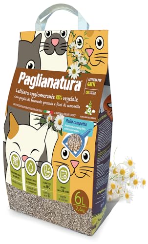 Katzenstreu Paglianatura Kamille, 2,4 kg/6 l, klumpend, natürlich, parfümiert, langanhaltende Geruchskontrolle Katzenstreu Paglianatura Kamille, 2,4 kg/6 l, klumpend, natürlich, parfümiert, langanhaltende Geruchskontrolle von Paglianatura