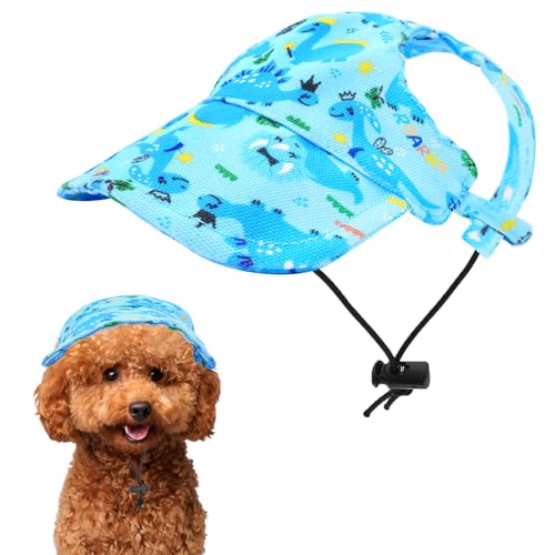 Pai Sence Dinosaurier-Sonnenhut für kleine Hunde, blau, Baseballkappe, Katze, Sommer, Strand, Sonnenschirm, Motorhaube, Hut mit Ohrlöchern, Jungen, Größe S Pai Sence Dinosaurier-Sonnenhut für kleine Hunde, blau, Baseballkappe, Katze, Sommer, Strand, Sonnenschirm, Motorhaube, Hut mit Ohrlöchern, Jungen, Größe S von Pai Sence