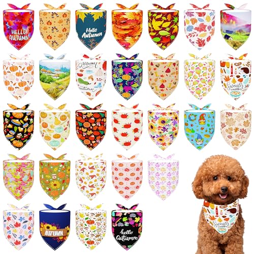 Pai Sence Hundehalstücher für kleine Hunde, 45,7 cm, verstellbare Polyester-Schals für Welpen, Katzen, Größe XS, Größe S, 30 Stück Pai Sence Hundehalstücher für kleine Hunde, 45,7 cm, verstellbare Polyester-Schals für Welpen, Katzen, Größe XS, Größe S, 30 Stück von Pai Sence