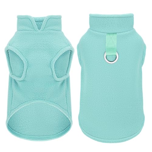 Ärmellose Fleece-Weste für kleine Hunde: gemütliche Hundejacke aus Polyester, Tank-Top-Pullover mit Leinen-Ring und Armausschnitten, weich, warm und leicht zu tragen, Design für täglichen Komfort, Ärmellose Fleece-Weste für kleine Hunde: gemütliche Hundejacke aus Polyester, Tank-Top-Pullover mit Leinen-Ring und Armausschnitten, weich, warm und leicht zu tragen, Design für täglichen Komfort, von Paiaite