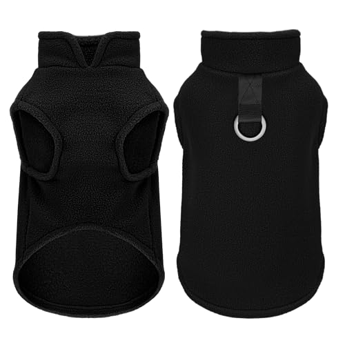 Ärmellose Fleece-Weste für kleine Hunde: gemütliche Hundejacke aus Polyester, Tank-Top-Pullover mit Leinen-Ring und Armausschnitten, weich, warm und leicht zu tragen, Design für täglichen Komfort, Ärmellose Fleece-Weste für kleine Hunde: gemütliche Hundejacke aus Polyester, Tank-Top-Pullover mit Leinen-Ring und Armausschnitten, weich, warm und leicht zu tragen, Design für täglichen Komfort, von Paiaite