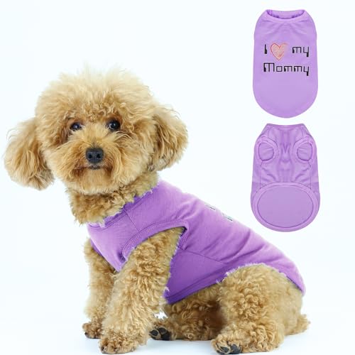 Ausdrucksstarke Haustierweste: ärmelloses Hundehemd mit Aufschrift "I Love My Mommy", ideal für Chihuahuas, Pudel, Yorkshire Terrier, niedliches Design, ultimativer Komfort, einfache Wartung, Größe Ausdrucksstarke Haustierweste: ärmelloses Hundehemd mit Aufschrift "I Love My Mommy", ideal für Chihuahuas, Pudel, Yorkshire Terrier, niedliches Design, ultimativer Komfort, einfache Wartung, Größe von Paiaite