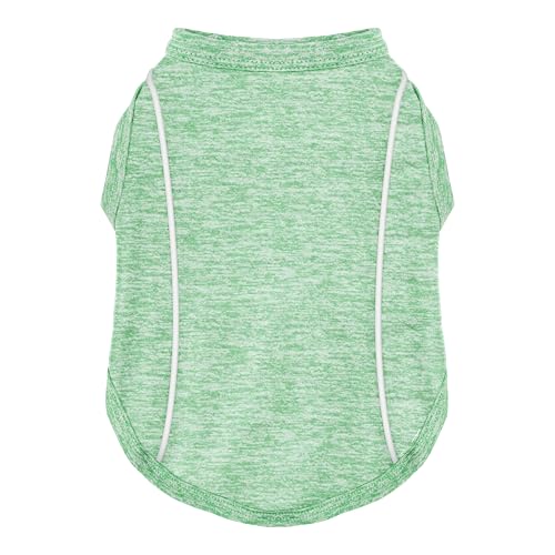 Bleiben Sie sicher in der Nacht: Stilvolles Hunde-Shirt und Tanktop mit reflektierenden Streifen, weich, atmungsaktiv, Kleidung mit Sonnenschutz, schnell trocknend, dehnbar, leicht für kleine bis von Paiaite