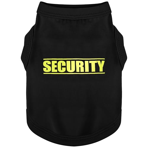 Entdecken Sie Cozy Cotton Canine Wear: Weiches, leichtes und atmungsaktives Hundehemd mit auffälliger Grafik (Sicherheit), hält Ihren pelzigen Freund warm und bequem. Schwarz, Größe XXL von Paiaite