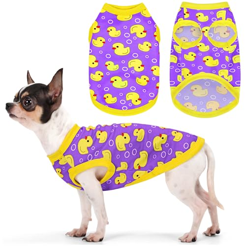Entzückende gelbe Ente Hunde-Shirt: leichtes Polyester-Cartoon-Welpenweste, kleine, mittelgroße und große Hunde-T-Shirt, Sommer-Haustierkleidung, niedliche Hundebekleidung, atmungsaktives Entzückende gelbe Ente Hunde-Shirt: leichtes Polyester-Cartoon-Welpenweste, kleine, mittelgroße und große Hunde-T-Shirt, Sommer-Haustierkleidung, niedliche Hundebekleidung, atmungsaktives von Paiaite