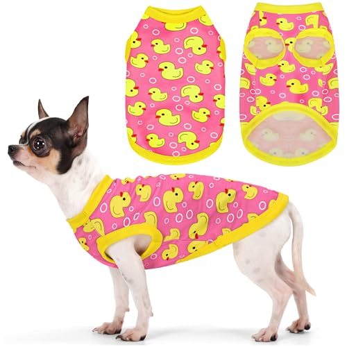 Entzückendes Hunde-Shirt mit gelbem Entenmotiv: leichtes Polyester-Cartoon-Welpenweste, kleine, mittelgroße und große Hunde-T-Shirt, Sommer-Haustierkleidung, niedliche Hundebekleidung, atmungsaktives Entzückendes Hunde-Shirt mit gelbem Entenmotiv: leichtes Polyester-Cartoon-Welpenweste, kleine, mittelgroße und große Hunde-T-Shirt, Sommer-Haustierkleidung, niedliche Hundebekleidung, atmungsaktives von Paiaite