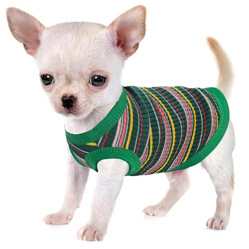 Erhöhen Sie den Komfort und die Mode Ihres Haustiers: Hochwertige gerippte Hundeweste aus 100 % Baumwolle für kleine Rassen wie Chihuahuas, Yorkshire Terrier und Welpen. Ganzjähriger Stil mit Erhöhen Sie den Komfort und die Mode Ihres Haustiers: Hochwertige gerippte Hundeweste aus 100 % Baumwolle für kleine Rassen wie Chihuahuas, Yorkshire Terrier und Welpen. Ganzjähriger Stil mit von Paiaite